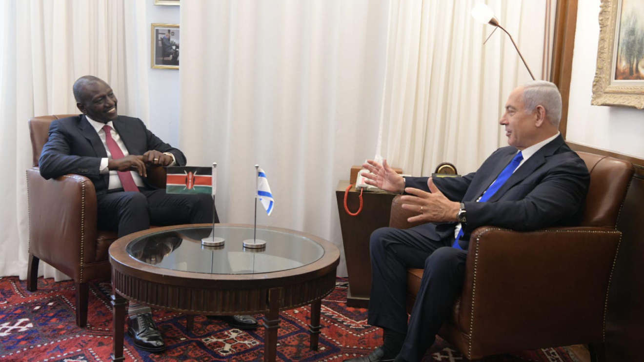 William Ruto and Benjamin Netanyahu. PHOTO/COURTESY